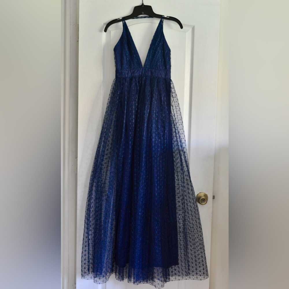 Elegant & Sexy Navy Blue Long Dress